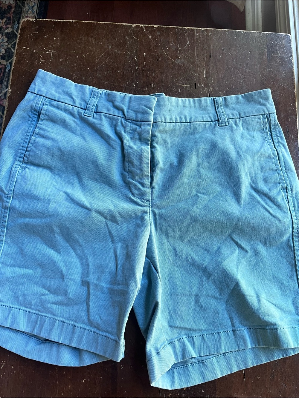 JCrew 7” Bermuda Women’s Light Blue Cotton Shorts